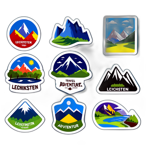 Autocolante cu peisaje din Liechtenstein