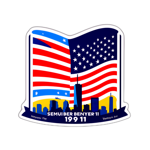 Stickers upamiętniające ofiary 11 września