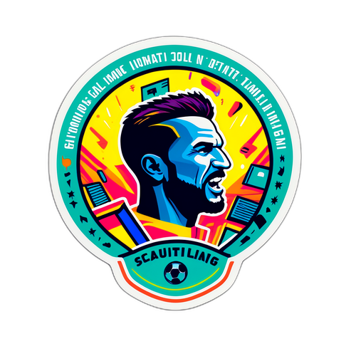 Stiker Sorak Kemenangan Bola Sepak