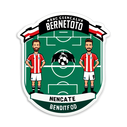 Stiker Kartun Padang Bola: Newcastle vs Brentford