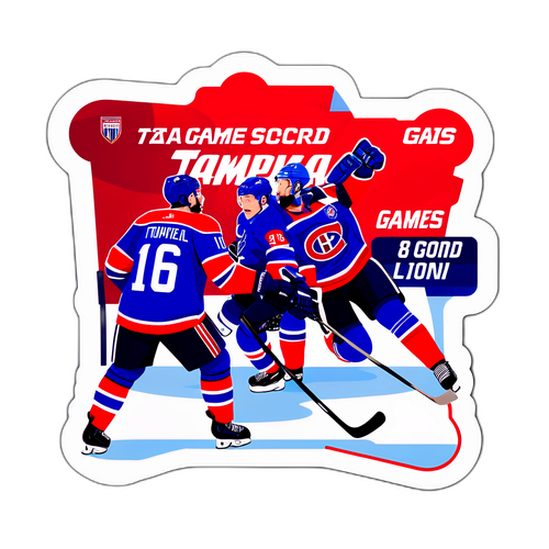 Наклейка с финальной игрой между Тампой и Монреалем