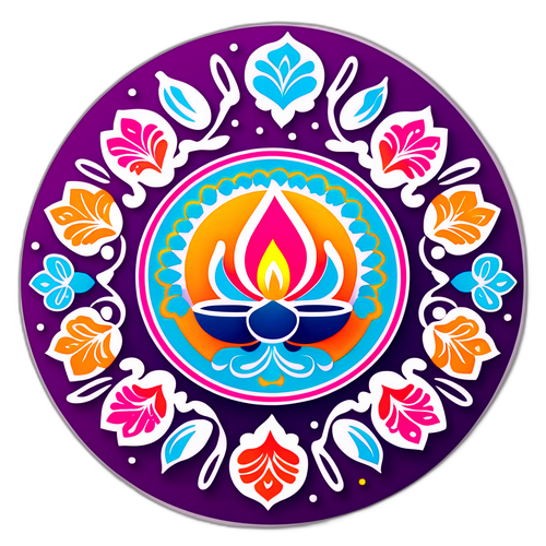 दीवाली का शुभकामनाएँ स्टिकर