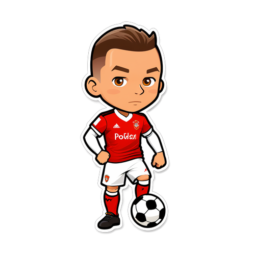 Die Lustigste Lukas Podolski-Sticker ist da! Entdecke seine coole Cartoon-Version!