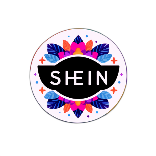 Stilig og Fargerik Shein Klistremerke