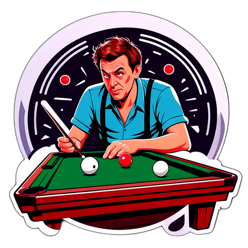 Alfie Burden pelaamassa labyrintti-pooloa