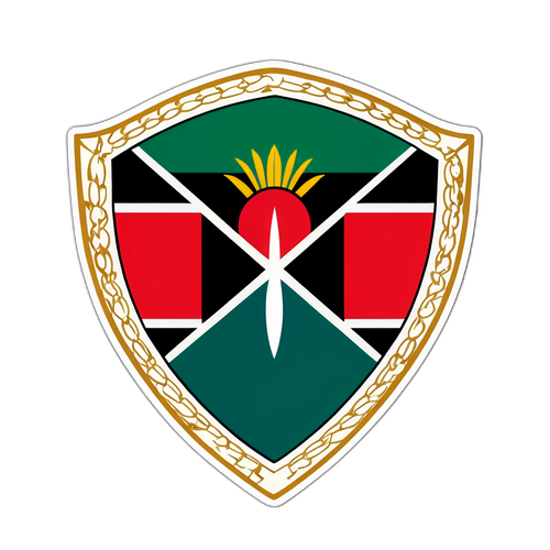Sticker wa Bendera ya Kenya na Kifaa cha Ulinzi