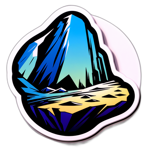 Mountain Landscape Sticker