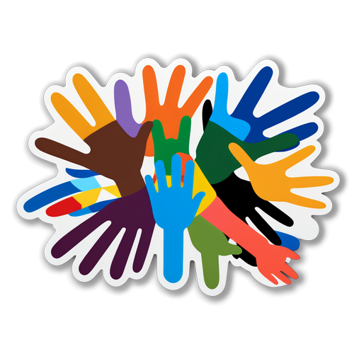 Unity in Diversity: The Stunning Art Sticker That Celebrates Our Beautiful Differences!