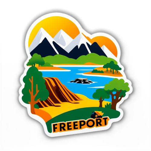 Temukan Keajaiban Freeport: Sticker Mining yang Menakjubkan dengan Latar Alam Memukau!