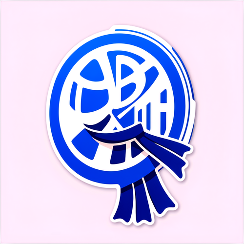 Aufkleber für Hertha BSC mit Club-Logo und leidenschaftlichen Fans