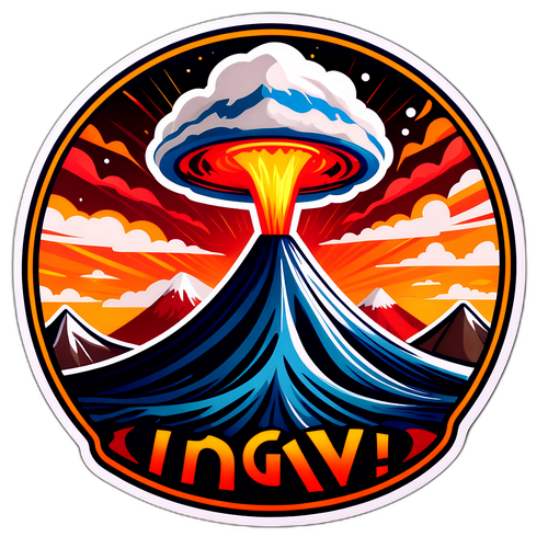 Sticker Scientifico Moderno dell'INGV