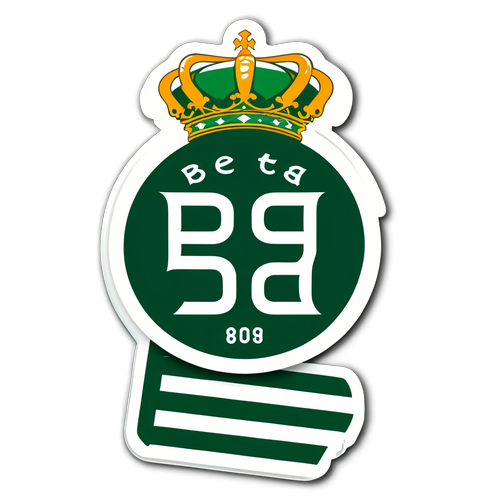 Sticker Keren Real Betis: "Betis Hasta La Muerte" dengan Latar Belakang Garis Hijau-Putih!