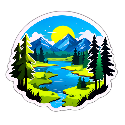 Mjölbys vackra landskap med sjöar och skogar