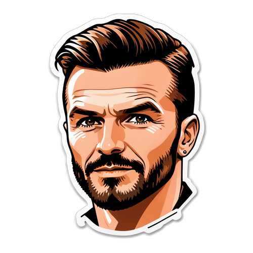 Nálepka inspirovaná Davidem Beckhamem