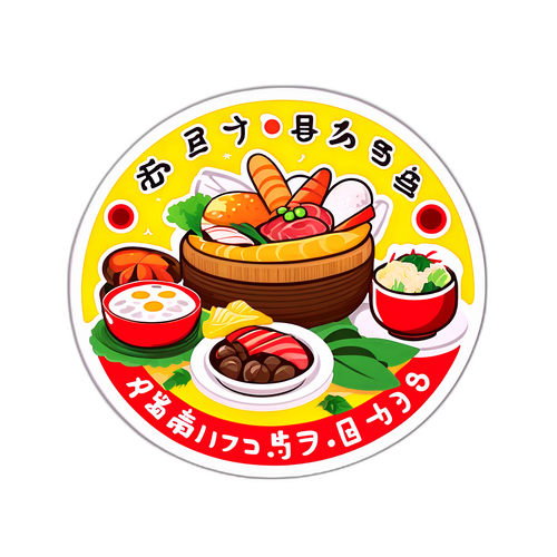 長野県の食文化をテーマにした美味しい料理のイラスト