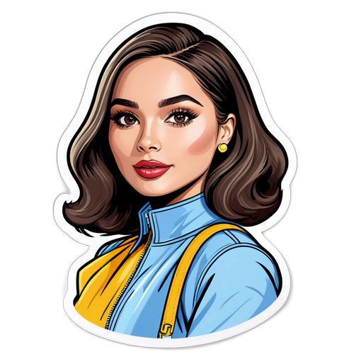 Makabagong Sticker na may Tema kay Olivia Culpo