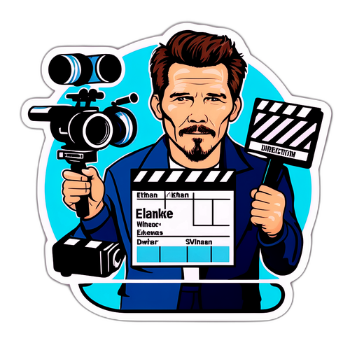 Masayang sticker ni Ethan Hawke bilang direktor