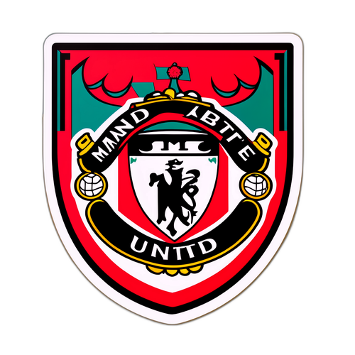 מדבקת קרסט מנצ'סטר יונייטד בעיצוב אורבני