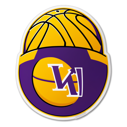 Sticker ng Basketball: Lakers vs Jazz