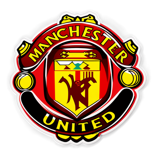 Hình dán mạnh mẽ biểu trưng Manchester United