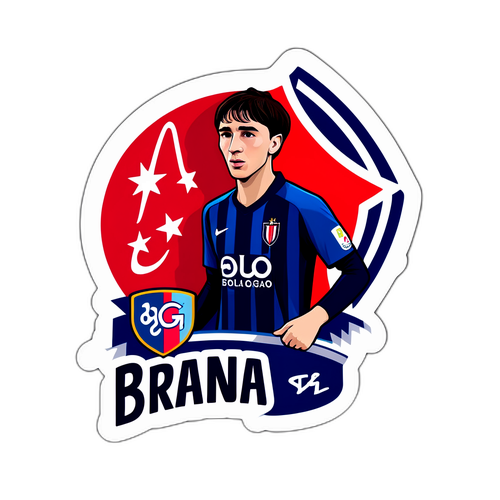 สติกเกอร์สุดสร้างสรรค์เกี่ยวกับการแข่งขันระหว่างแบรนกับโบโลญญา