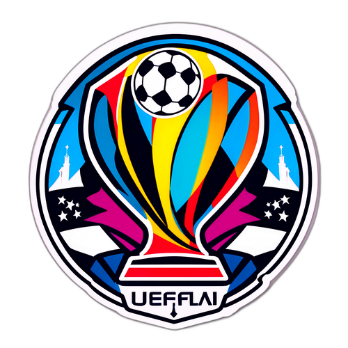 Stiker Logo UEFA Champions League Bergaya