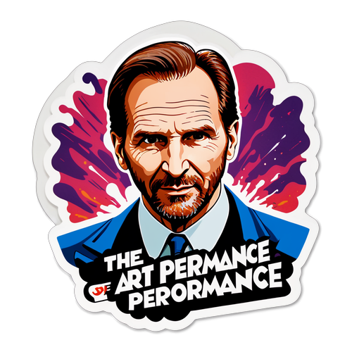 Artistikong Sticker ni Ralph Fiennes sa Karakter