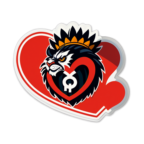 Sticker que representa la historia de los fans del Flamengo
