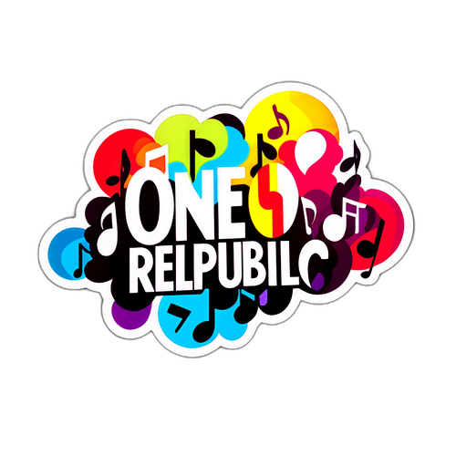 Aufkleber mit dem Logo von One Republic