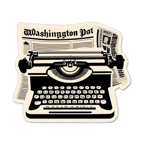 Vintage Avis klistremerke: Washington Post