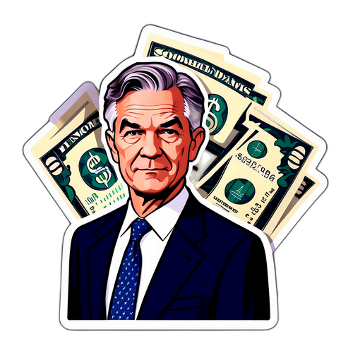 Confident Economic Leader with Dollar Symbols