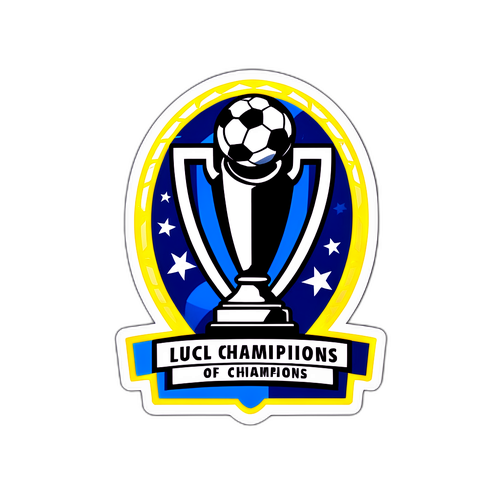 Sticker về UCL với cúp Champions League