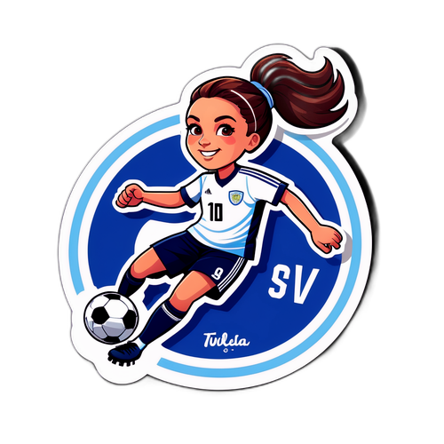 Sticker van Tessa Wullaert in Actie