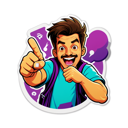 Spannende Twitch Streaming Setup Sticker