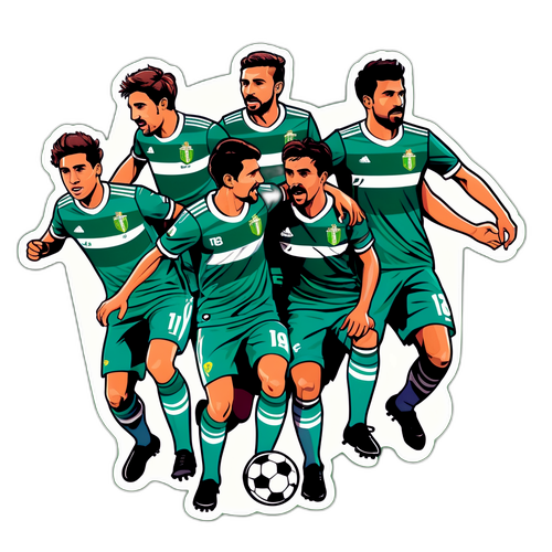 Hình Vẽ Các Cầu Thủ Real Betis Trên Sân Bóng