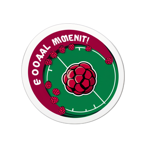 Ілюстрація з магнітом у формі футбольного поля