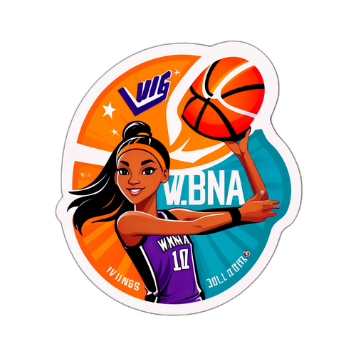 Vibrant WNBA Sticker Design