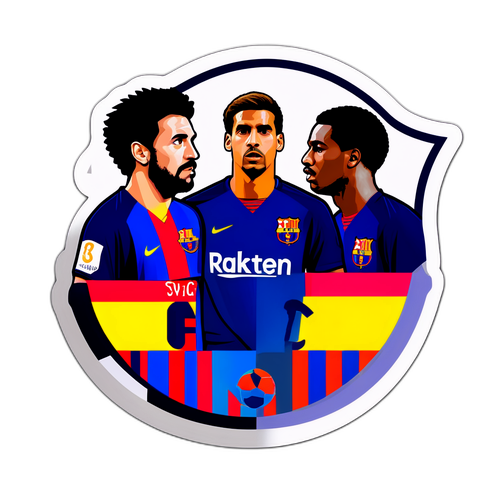 FC Barcelona vs Valencia Rivalry Sticker