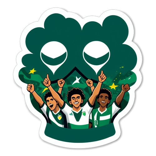 Experimente a Emoção do Futebol com Este Adesivo Vibrante de Palmeiras x Vitória!