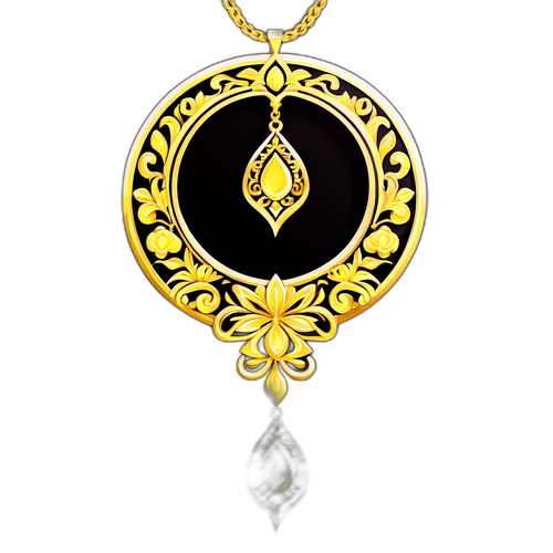 Stiker Perhiasan Emas Elegan