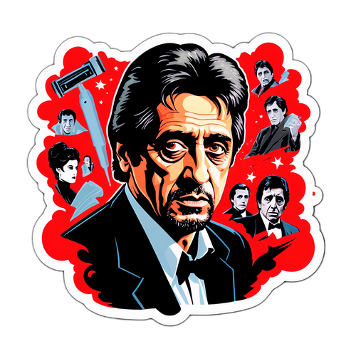 Al Pacino, feszültséggel teli arckifejezéssel