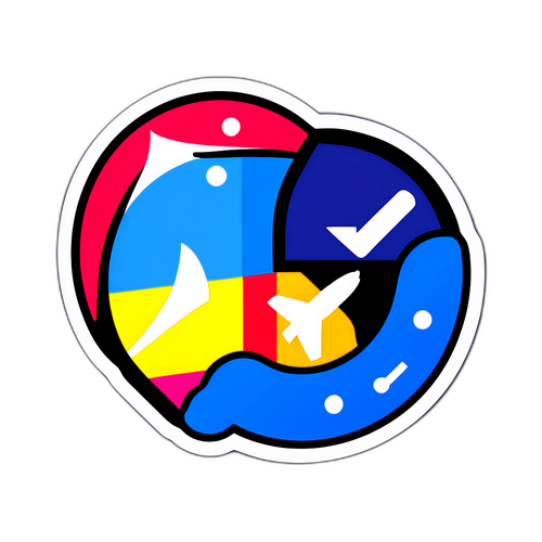 Windows 10 Logosu ve Bilgisayar İkonları Kombinasyonu Sticker