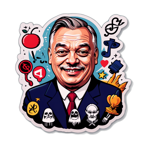 Viktor Orbán és Dopeman közös portréja