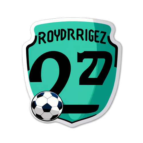 Reka Bentuk Sticker Dinamik dengan Nombor Jersi dan Tanda Tangan