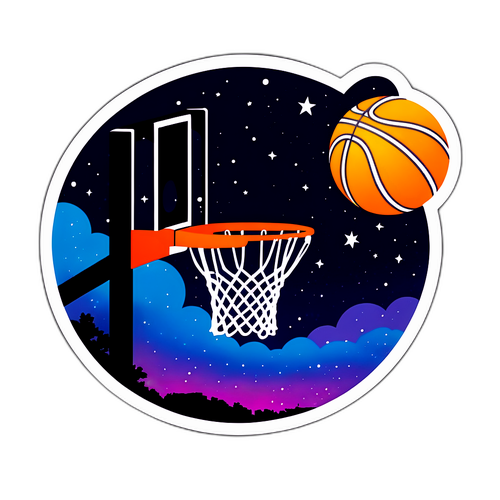 Vanderbilt University Basketball Hoop Night Scene