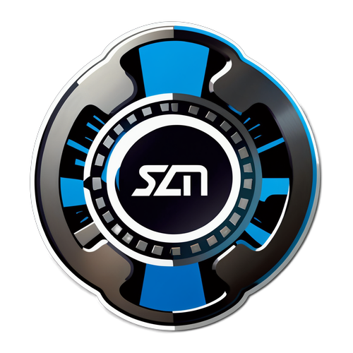 Modern Steel Elements Sticker