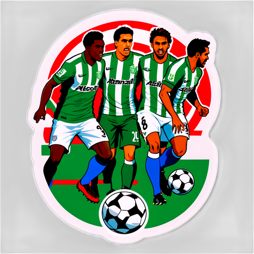 Action-Packed Soccer Sticker