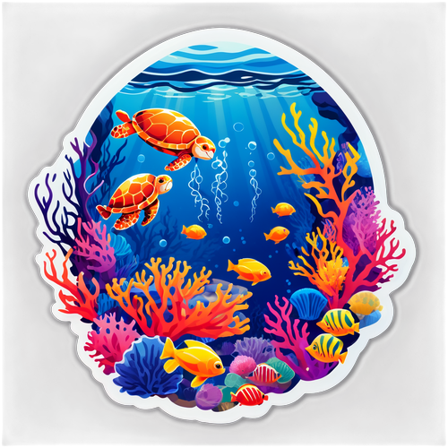 Underwater Ocean Scene with Jellyfish