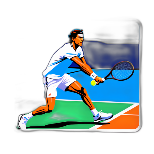 Francisco Cerúndolo en acción en la cancha