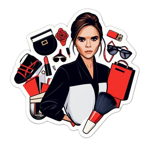 Victoria Beckham Mode Aufkleber